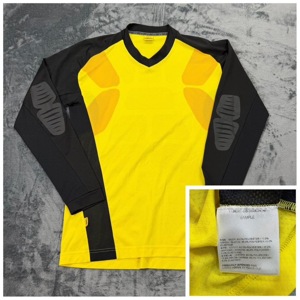 Mavic Altium Trailwick‎ Cycling Jersey Mens Small Yellow Black Long Sleeve